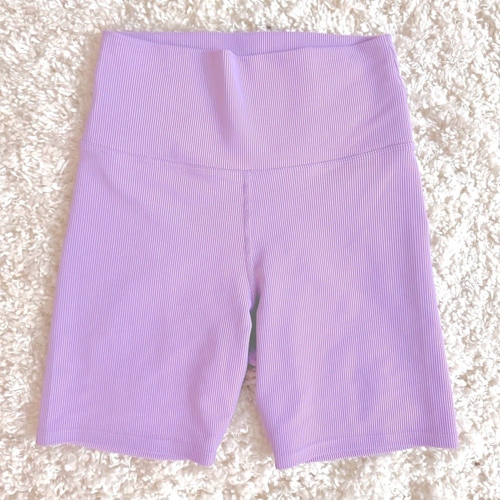(LoveShackFancy x Beach Riot) Ribbed bike shorts - Size M